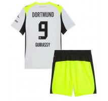 Borussia Dortmund Serhou Guirassy #9 Koszulka Wyjazdowa dzieci 2025-26 Krótki Rękaw (+ krótkie spodenki)